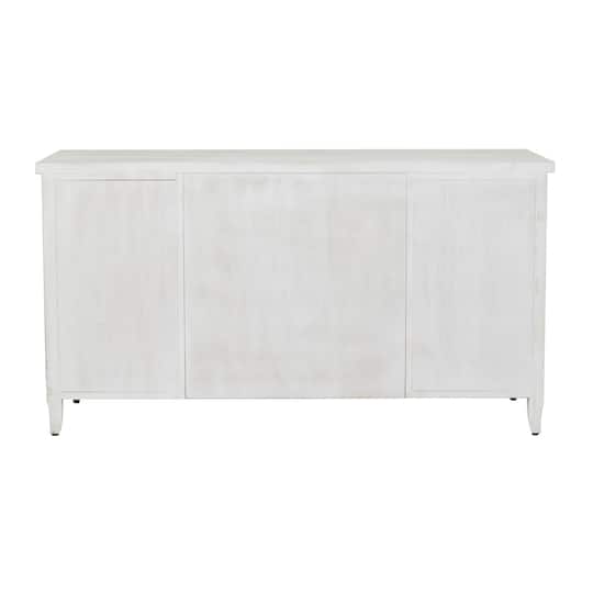 White Wood Traditional Desk 31" x 56" x 20"